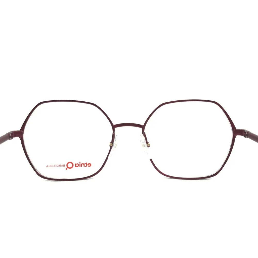 Etnia Barcelona Eyeglasses Frames EXEDRA BX Bordeaux Red Geometric 53-18-140